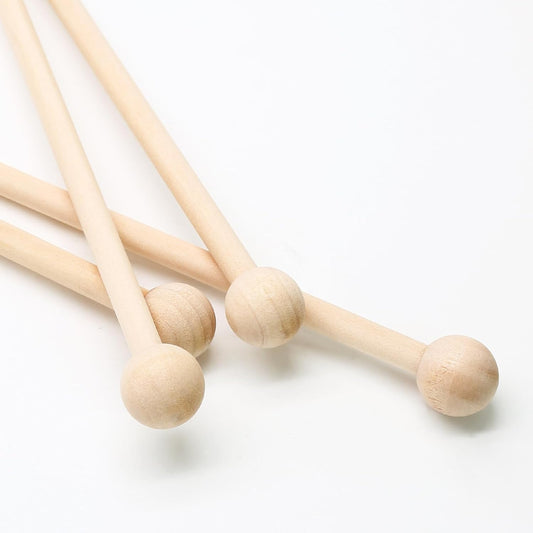 Biaungdo 4 Pack 8.7" Wood Mallets Percussion Sticks, Xylophone Mallets Sticks Glockenspiel Mallets Sticks for V1259-DP01-D-52