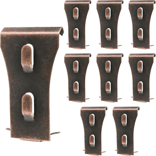 Biaungdo 8 Pcs Brick Wall Clips, Steel Brick Hook Clips, Heavy Duty Metal Brick Wall Hanger for Hanging V1259-DP01-D-71