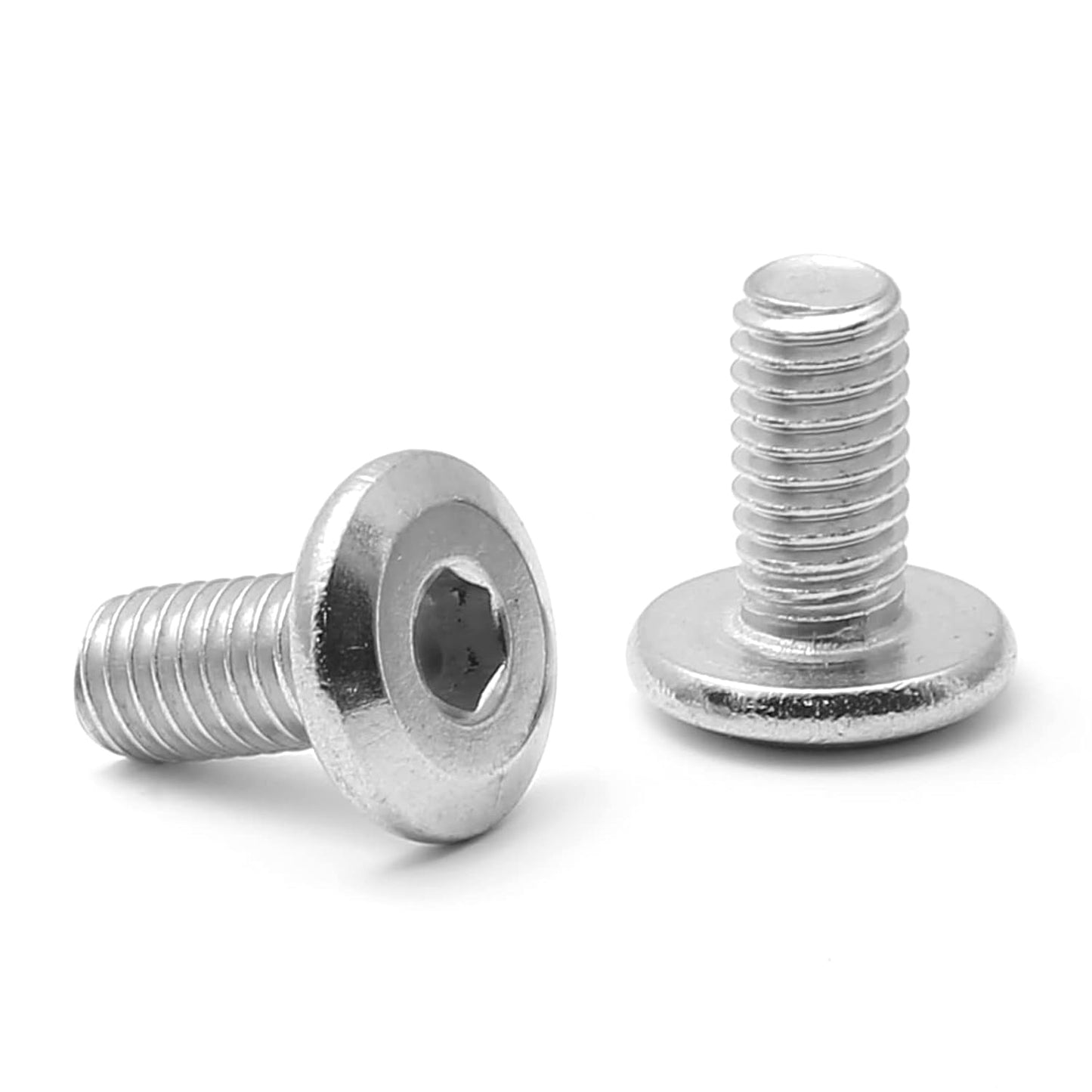 Biaungdo 30 Pcs M6x12mm Stainless Steel Flat Head Hex Socket Cap Bolts Screws Countersunk Connector Fastener V1259-DP01-D-74