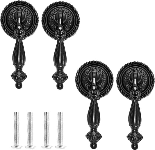 Biaungdo 4 Pack Antique Cabinet Pulls, Cabinet Pull Handle Knobs, Zinc Alloy Antique Decorative Handle Drawer V1259-DP01-D-79