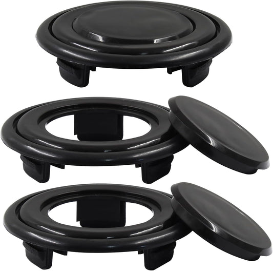 Biaungdo 2 Sets 3 Inch Outdoor Patio Table Umbrella Hole Ring and Cap Set, Standard Size Garden Beach Tablet V1259-DP01-D-84