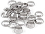 Biaungdo 12 Pairs Compression Fitting Ferrule Sleeve, 304 Stainless Steel 3/8" Tube OD Compression Double V1259-DP01-D-85