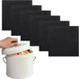 Biaungdo 6 Pack 5 Inch Sqaure Charcoal Filter Replacements, Black Kitchen Compost Bin Filters for Countertop V1259-DP01-D-93