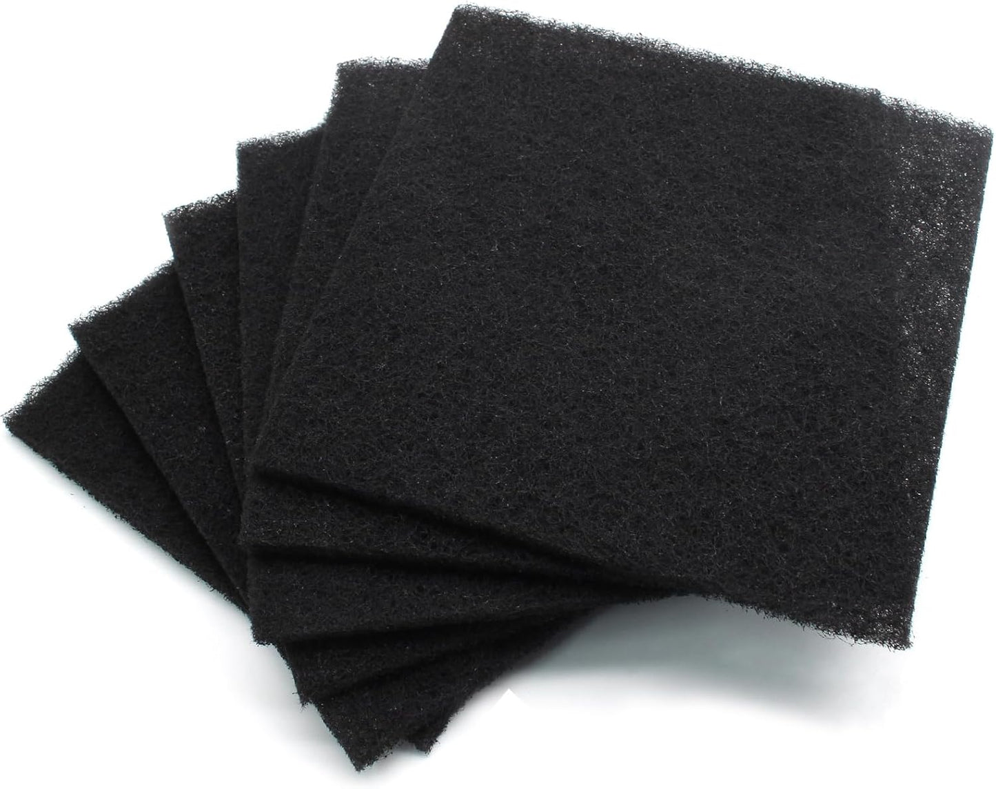 Biaungdo 6 Pack 5 Inch Sqaure Charcoal Filter Replacements, Black Kitchen Compost Bin Filters for Countertop V1259-DP01-D-93