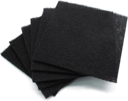 Biaungdo 6 Pack 5 Inch Sqaure Charcoal Filter Replacements, Black Kitchen Compost Bin Filters for Countertop V1259-DP01-D-93