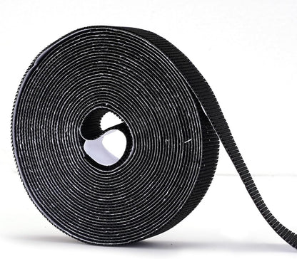 Stronger Adhesive Tape Hook Tape Self-Adhesive, Width 2cm, Length 600cm, Black, for Magnetic Screen Door Mesh V1259-DP01-E-101