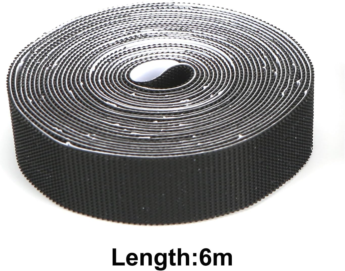 Stronger Adhesive Tape Hook Tape Self-Adhesive, Width 2cm, Length 600cm, Black, for Magnetic Screen Door Mesh V1259-DP01-E-101
