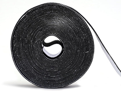 Stronger Adhesive Tape Hook Tape Self-Adhesive, Width 2cm, Length 600cm, Black, for Magnetic Screen Door Mesh V1259-DP01-E-101