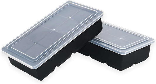 Bangp Large Ice Cube Tray for Whiskey,2 Pack Stackable Big Ice Cube Molds Make 16 Big Whiskey Ice Cubes,Easy V1259-DP01-E-102