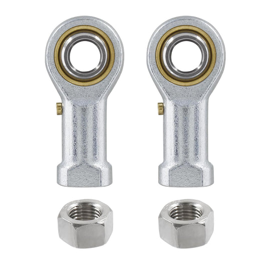Biaungdo 2 Pcs 304 Stainless Steel PHSB6 Rod End Bearing, 3/8 x 3/8-24 Female Right Hand Heim Joint Rod End V1259-DP01-E-12