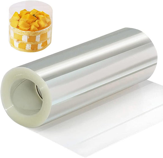 YQL Cake Collar 6 Inch,Acetate Cake Collar Roll DIY Acetate Sheet Baking Transparent Mousse Cake Sheets V1259-DP01-E-130