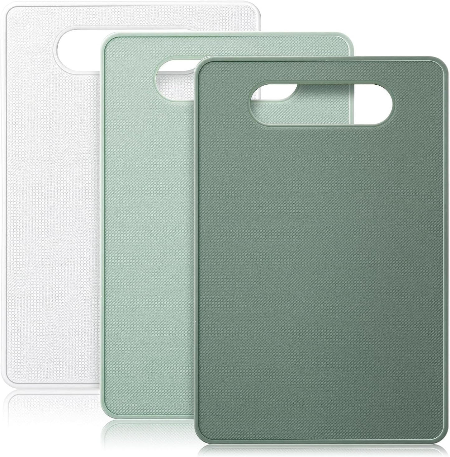 3 Pcs Small Cutting Boards for Small Kitchen, Thin Plastic Cutting Board Set with Easy Grip Handle, Space V1259-DP01-E-149