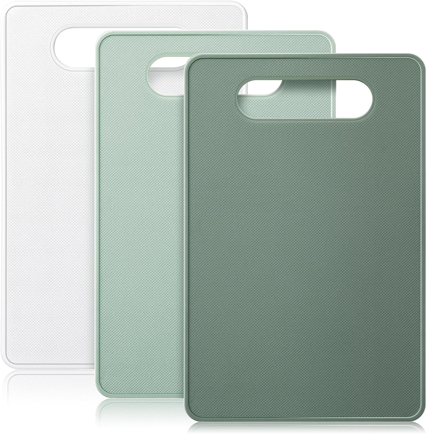3 Pcs Small Cutting Boards for Small Kitchen, Thin Plastic Cutting Board Set with Easy Grip Handle, Space V1259-DP01-E-149