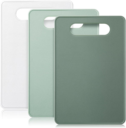 3 Pcs Small Cutting Boards for Small Kitchen, Thin Plastic Cutting Board Set with Easy Grip Handle, Space V1259-DP01-E-149