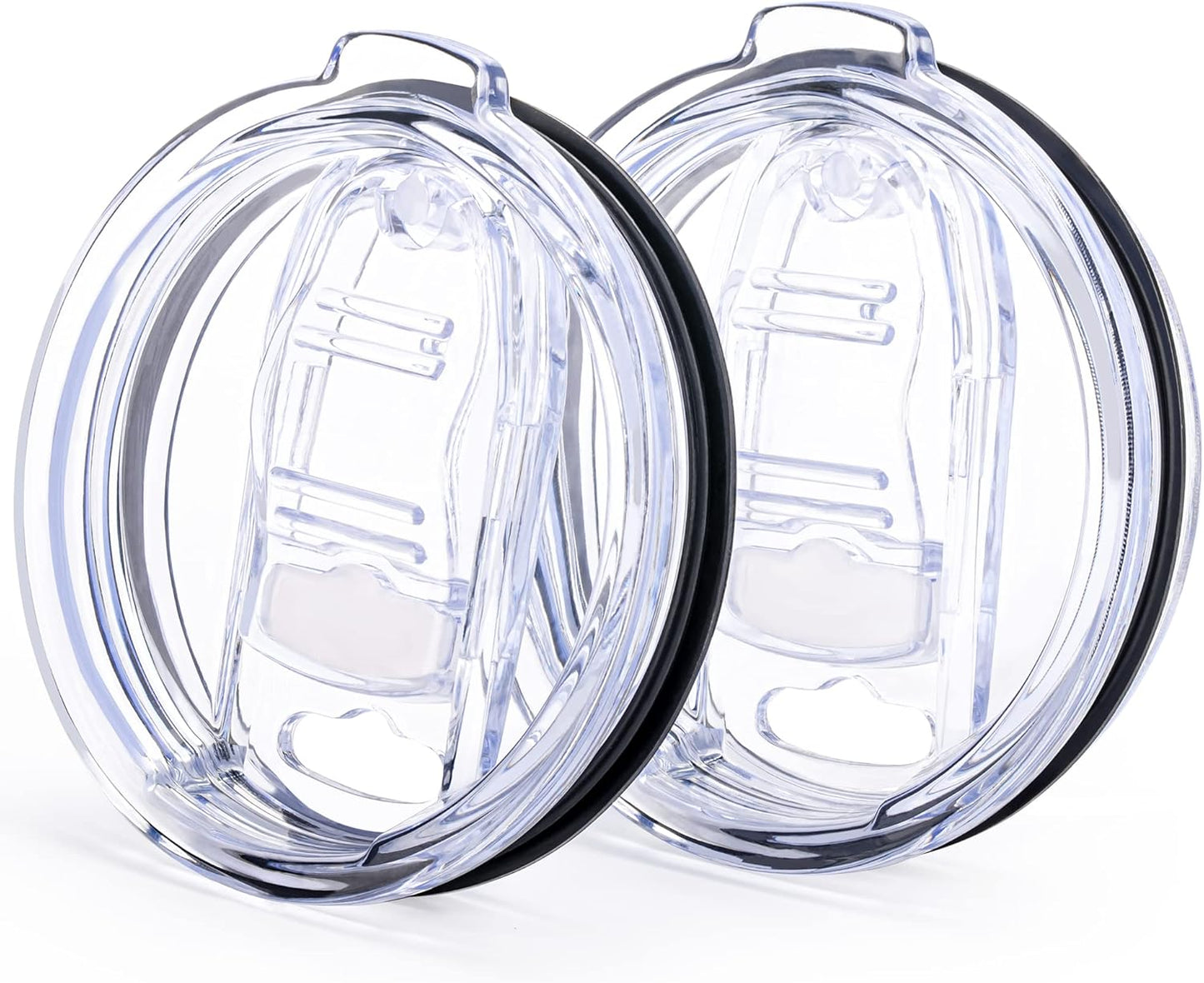 2 Pack 20 oz Tumbler Lids,Replacement Spill Proof Splash Resistant Slider Mug Toppe for Yeti Ramble and More V1259-DP01-E-159