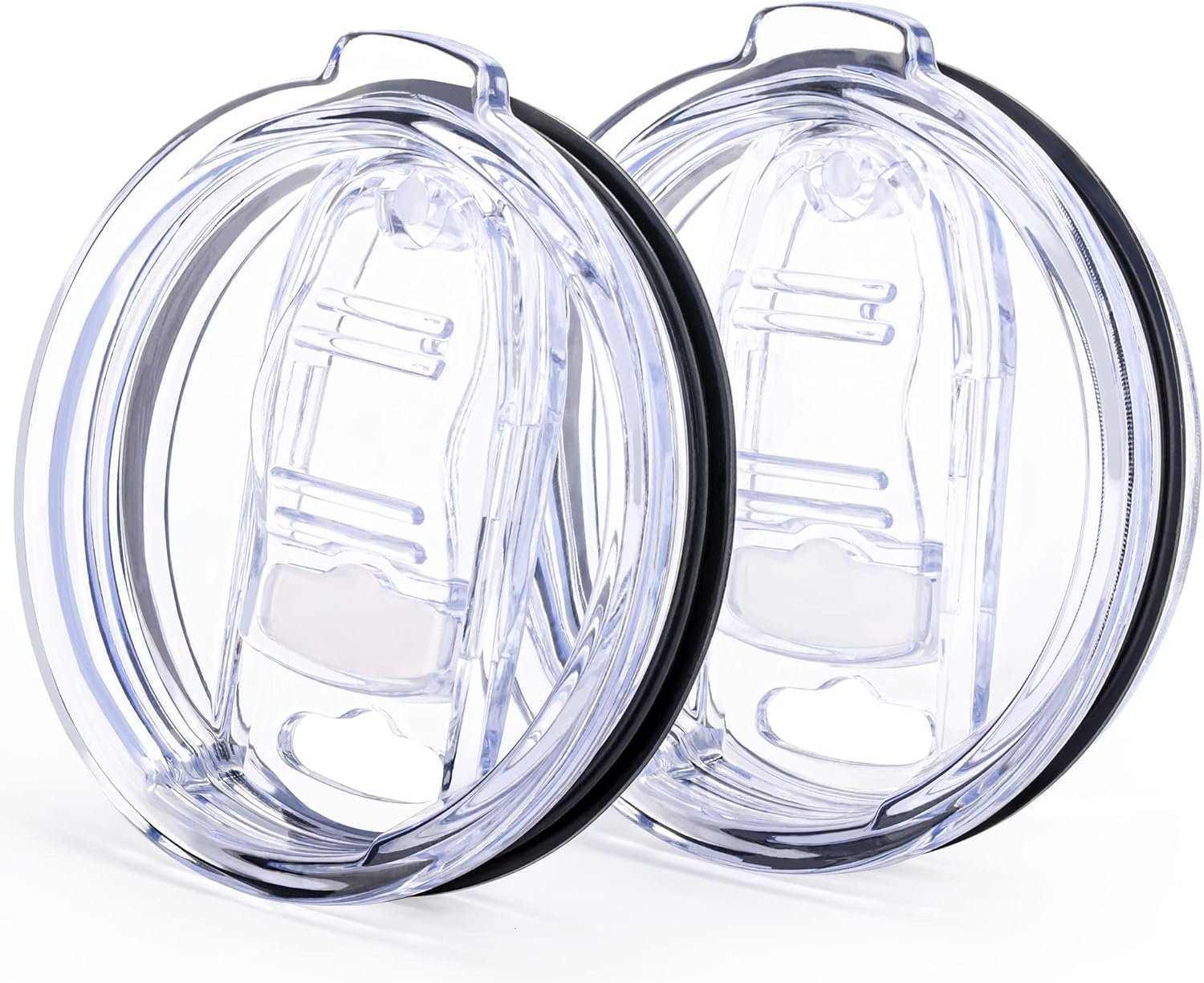 2 Pack 20 oz Tumbler Lids,Replacement Spill Proof Splash Resistant Slider Mug Toppe for Yeti Ramble and More V1259-DP01-E-159