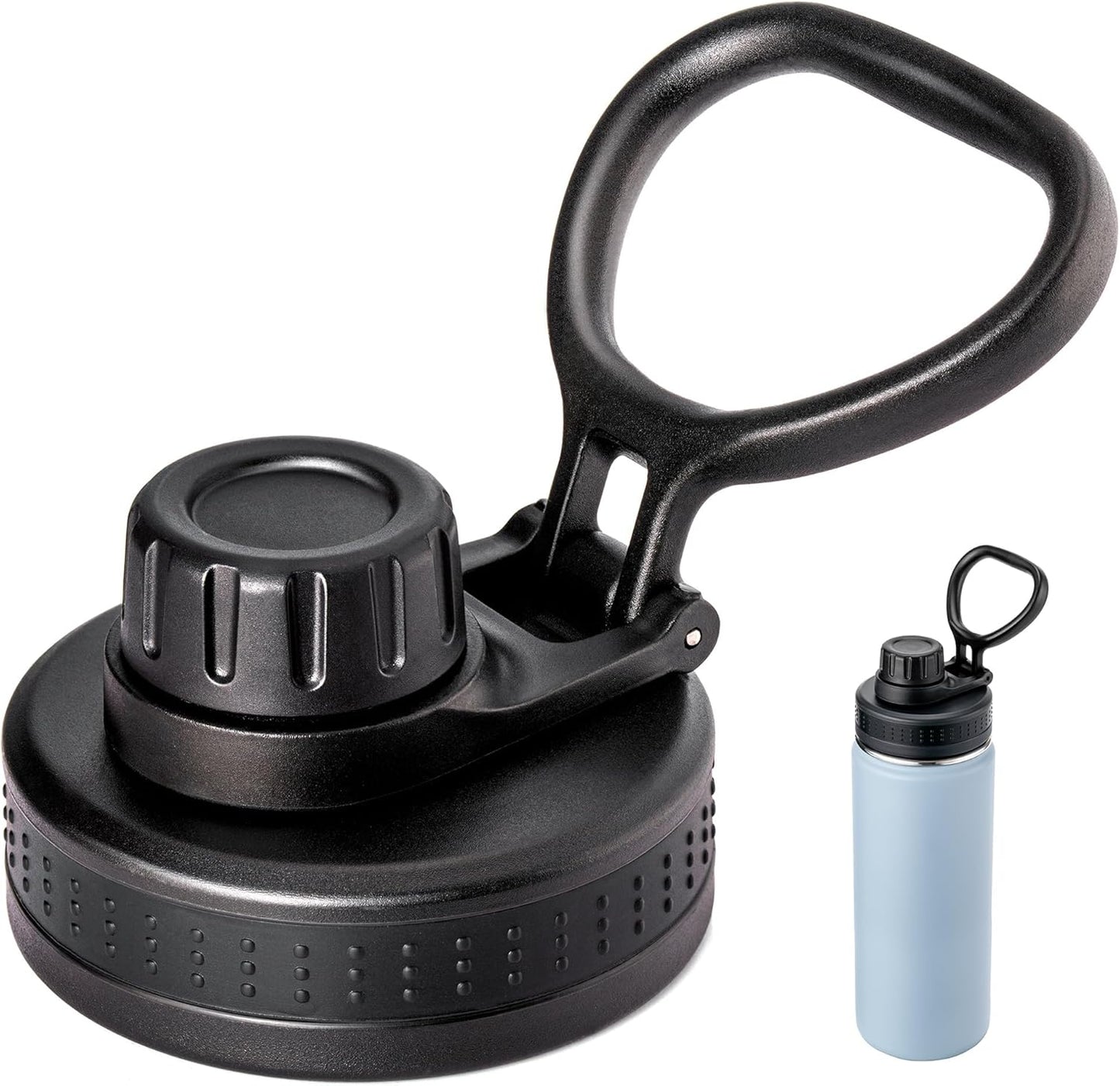 Spout Replacement Lid for Hydrapeak Wide Mouth14 26 32 40 50 Oz Bottles, Chug Lid with Ergonomic Handle, BPA V1259-DP01-E-160