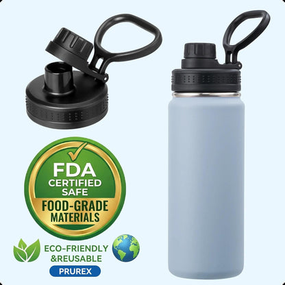 Spout Replacement Lid for Hydrapeak Wide Mouth14 26 32 40 50 Oz Bottles, Chug Lid with Ergonomic Handle, BPA V1259-DP01-E-160