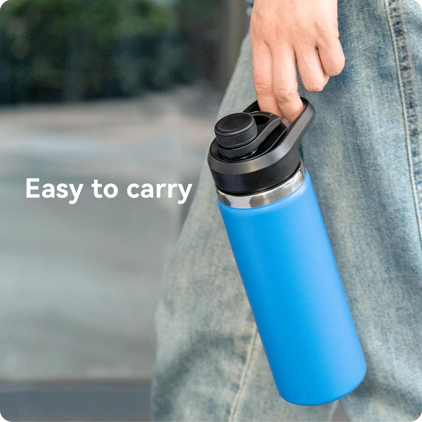 Wide Mouth Spout Lid for Hydro Flask 12-64 oz & More | Compatible Replacement Chug Lid for 2.28" Inner V1259-DP01-E-166