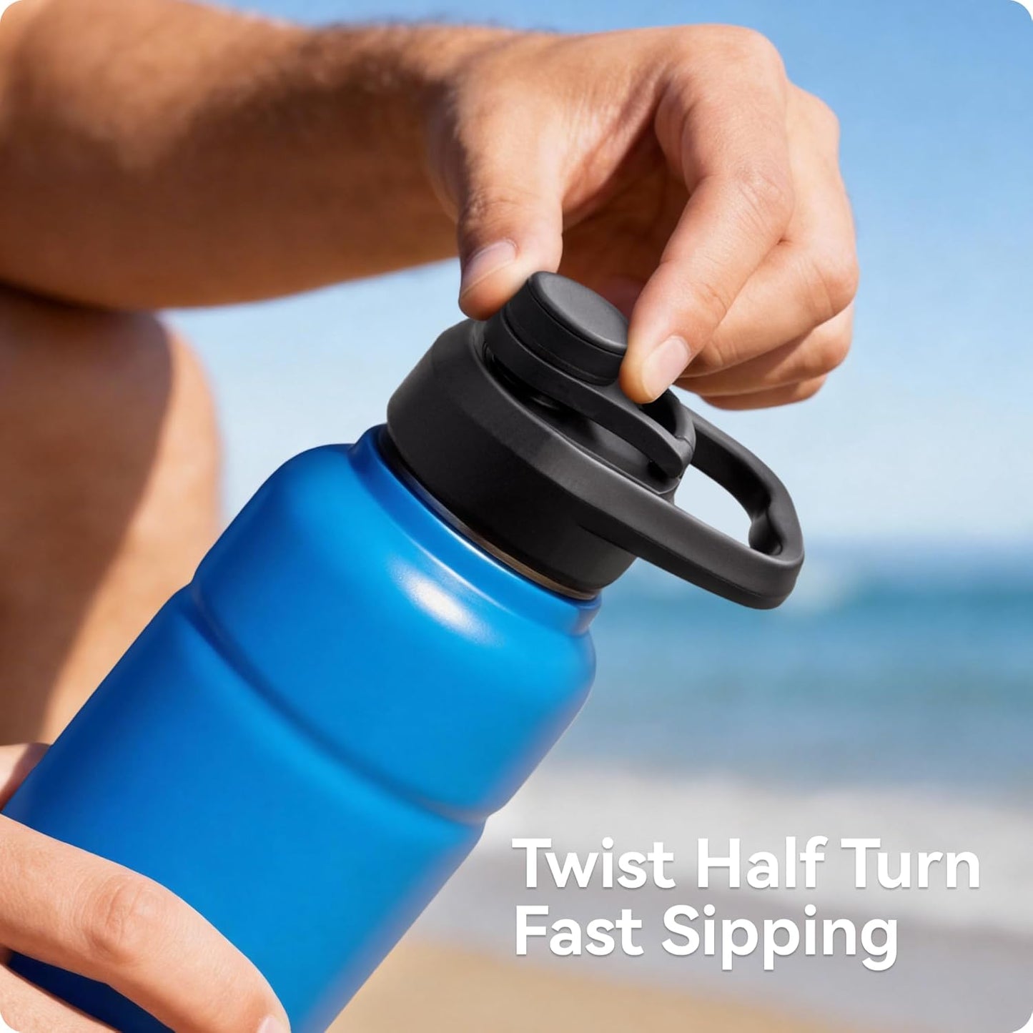Replacement Lid for Bubba Water Bottle 24 32 40 OZ, Spout Lid with Ergonomic Handle for Bubba Trailblazer - V1259-DP01-E-170