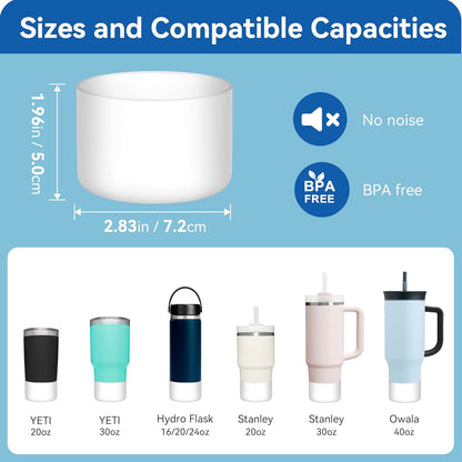 2 Pack Silicone Boot Protector | Compatible with Owala 24/40oz Travel Tumbler, 12oz Insulation & 14oz Flip V1259-DP01-E-175