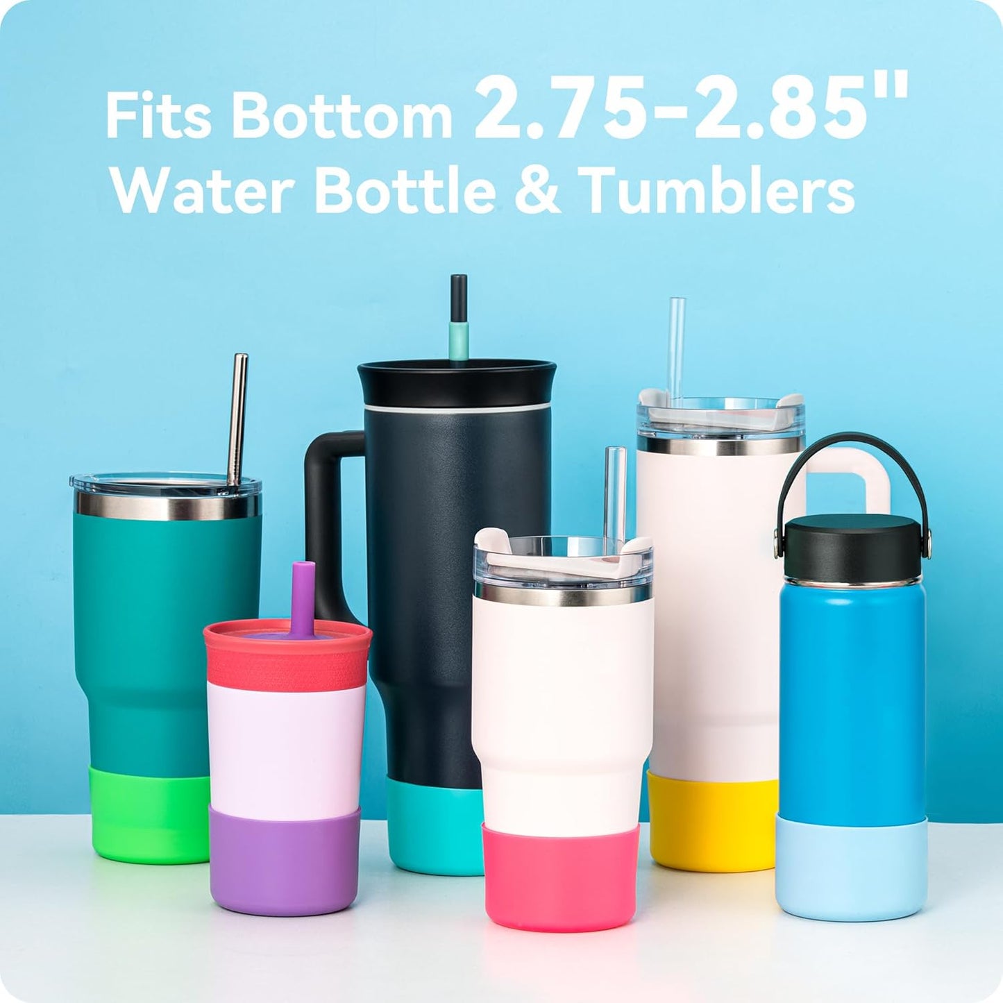 2 Pack Silicone Boot Protector | Compatible with Owala 24/40oz Travel Tumbler, 12oz Insulation & 14oz Flip V1259-DP01-E-175