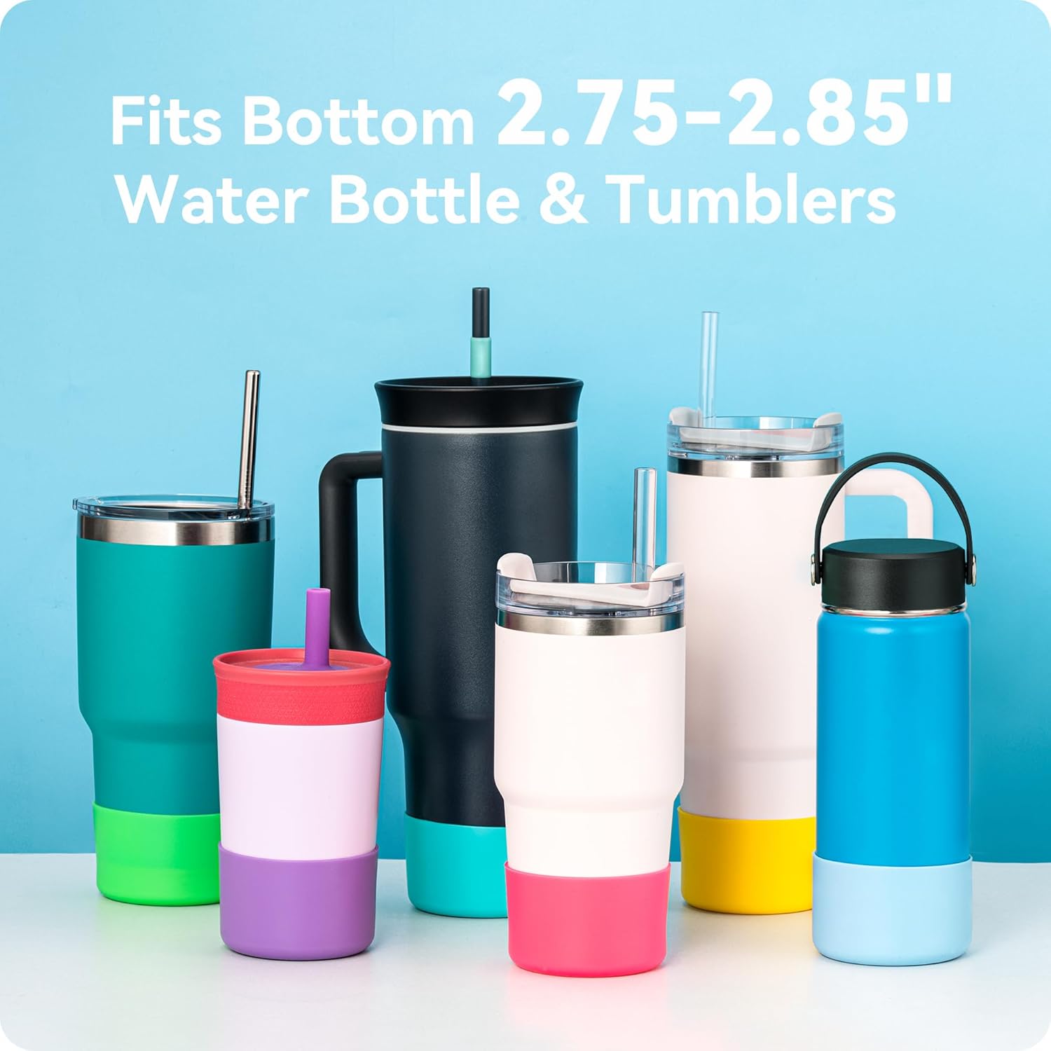 2 Pack Silicone Boot Protector | Compatible with Owala 24/40oz Travel Tumbler, 12oz Insulation & 14oz Flip V1259-DP01-E-175