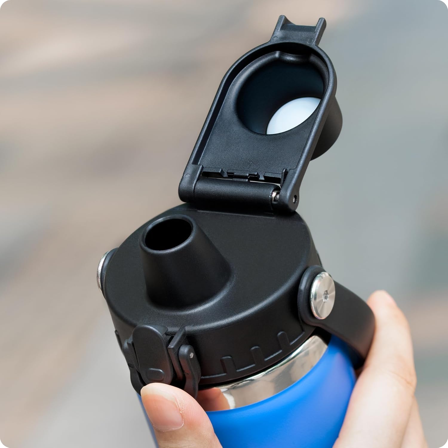 Pop - Up Replacement Lid - Leakproof Spout Cap with Secure Lock, for Hydro Flask, ThermFlask, Takeya & Iron V1259-DP01-E-190