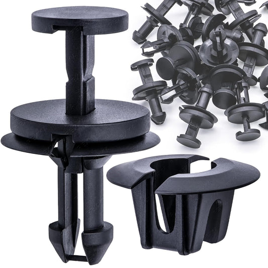 Rexka 15 Sets Silverado Bumper Clips Front Air Dam Deflector Retainer Clips Nut Grommet 15733971 15733970 V1259-DP01-E-196