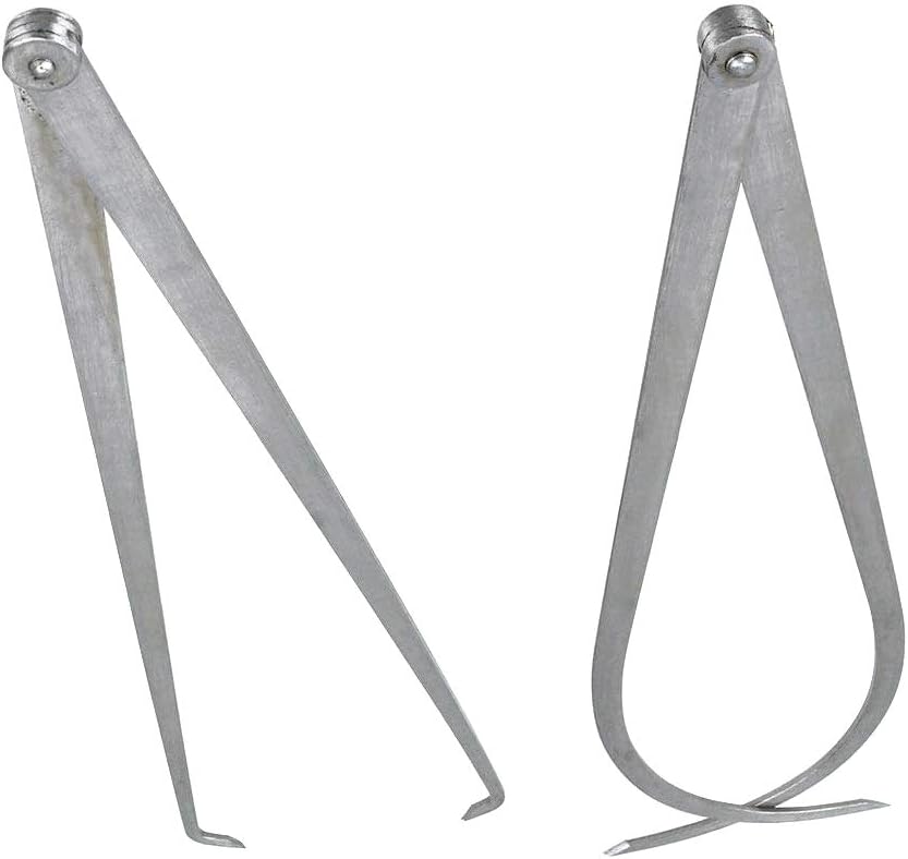 Biaungdo 300mm/12 inch Long Firm Joint Metal Measurement Inside Outside Caliper 2 Pcs V1259-DP01-E-20