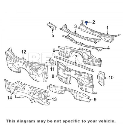 Rexka 30pcs Fender Liner Retainer Clips 6506293AA Compatible with Jeep Wrangler Grand Cherokee Commander V1259-DP01-E-210