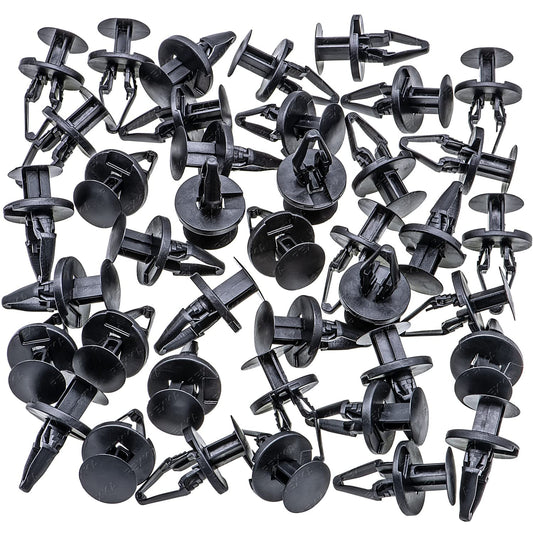 Rexka 40pcs Fender Flare Liner Radiator Bumper Air Dam Retainer Clip Pin Fastener for GM 11589292 Chevrolet, V1259-DP01-E-218