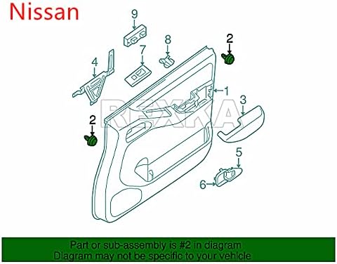 Rexka 30pcs Door Trim Panel Clip Compatible with 80999-VE000 Nissan Infiniti V1259-DP01-E-222