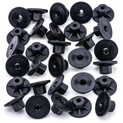 Rexka 30pcs Fender Liner Splash Shield Under Cover Nut for Audi Volkswagon Porsche N90757901 N90352101 V1259-DP01-E-226