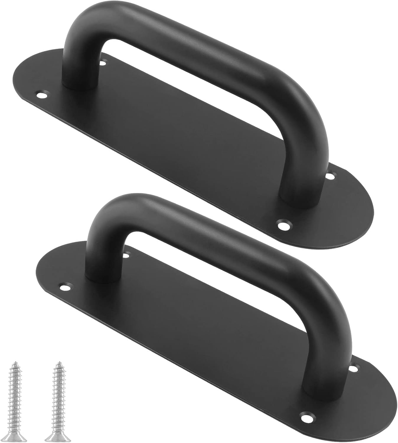 Biaungdo 2 Pack Door Handle Pull Plate, Stainless Steel Door Handle Pull Heavy Duty Barn Door Pull Handles V1259-DP01-E-26
