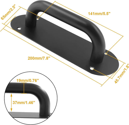 Biaungdo 2 Pack Door Handle Pull Plate, Stainless Steel Door Handle Pull Heavy Duty Barn Door Pull Handles V1259-DP01-E-26