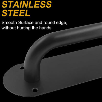 Biaungdo 2 Pack Door Handle Pull Plate, Stainless Steel Door Handle Pull Heavy Duty Barn Door Pull Handles V1259-DP01-E-26