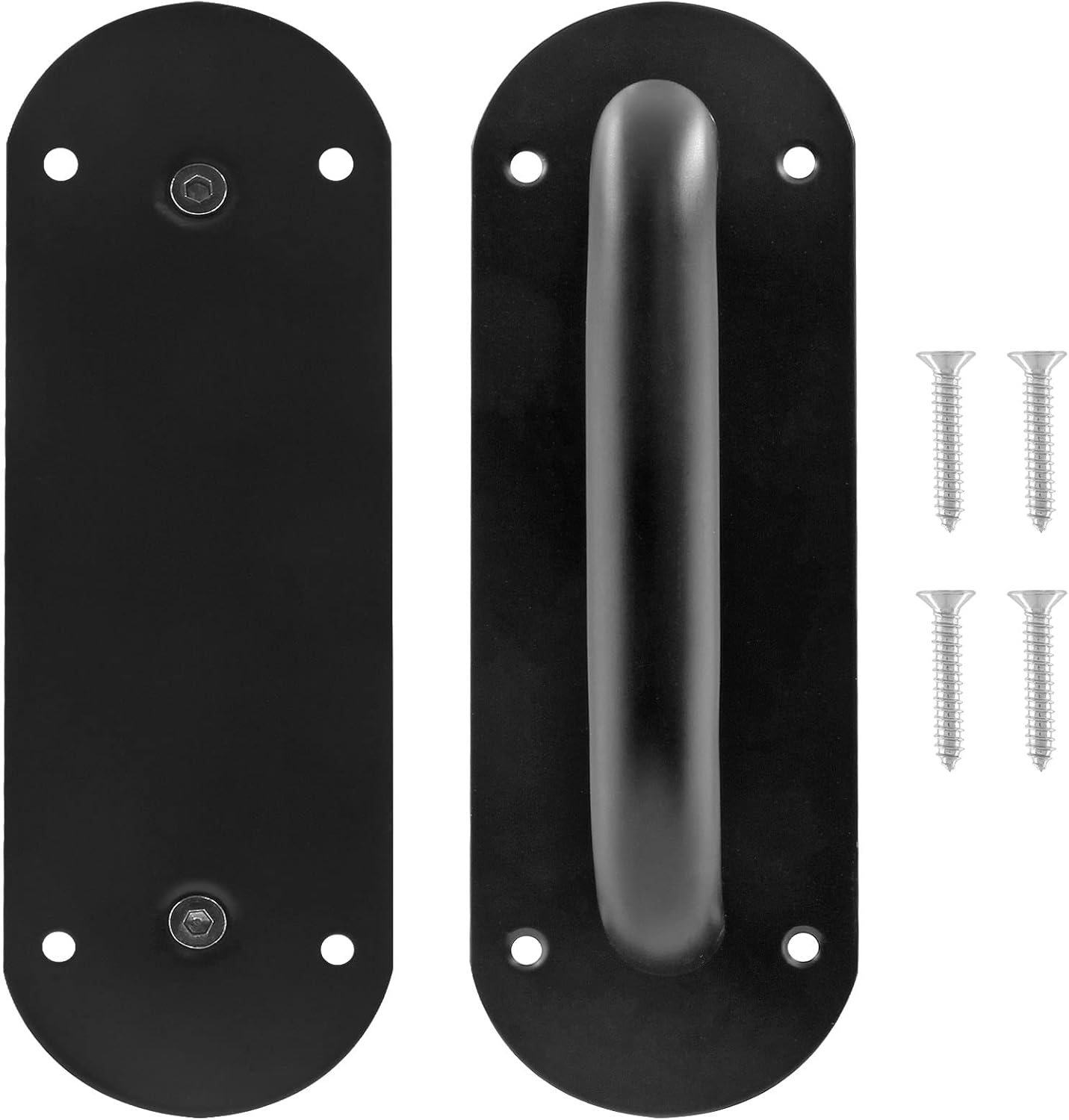 Biaungdo 2 Pack Door Handle Pull Plate, Stainless Steel Door Handle Pull Heavy Duty Barn Door Pull Handles V1259-DP01-E-26
