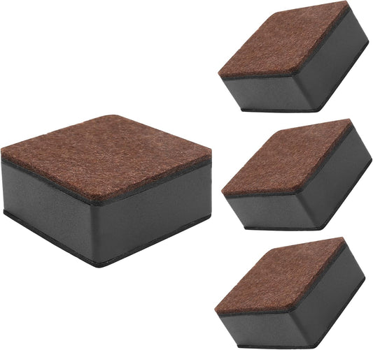 Biaungdo 4 Pcs Self-Adhesive Furniture Risers, Square Furniture Bed Risers, Heavy Duty Carbon Steel Table V1259-DP01-E-29
