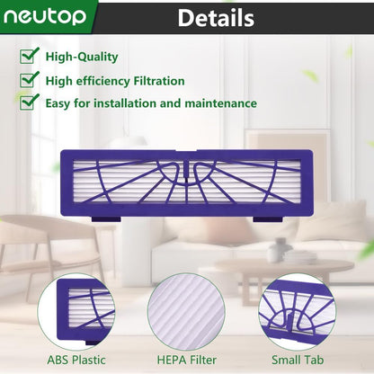 Replacement ilters Compatible with Neato Connected D3 D4 D Series D75 D80 D85 and Botvac Series 65 70e 75 80 V1259-DP01-E-292