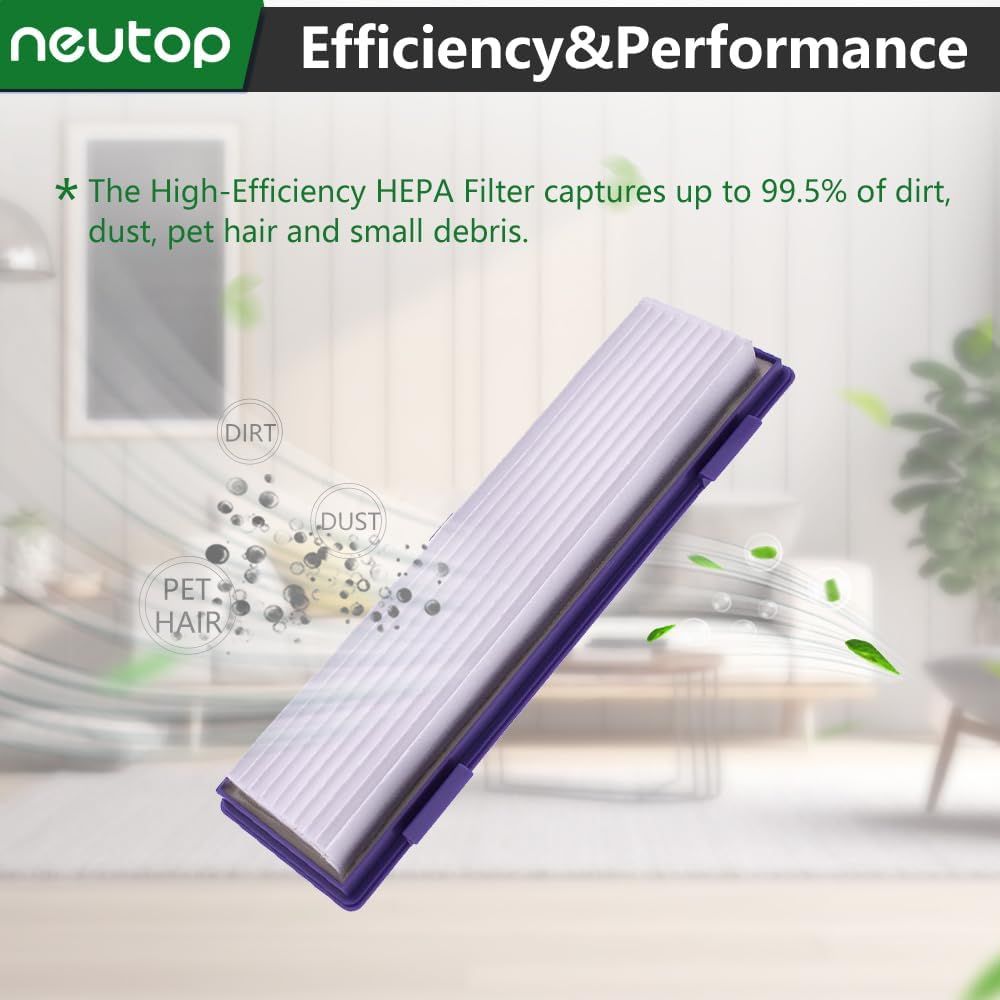 Replacement ilters Compatible with Neato Connected D3 D4 D Series D75 D80 D85 and Botvac Series 65 70e 75 80 V1259-DP01-E-292