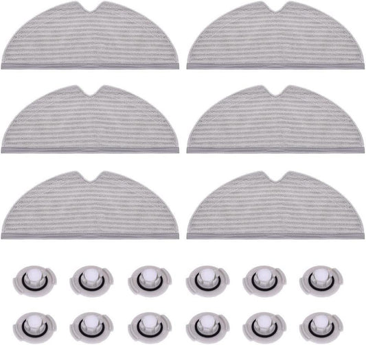 Mop Cloths Pads Water Tank ilter Compatible with Q7, Q7 Max, S6, S6 Pure/MaxV, S5 Max, S5, S4, E5, E4, E35 V1259-DP01-E-303