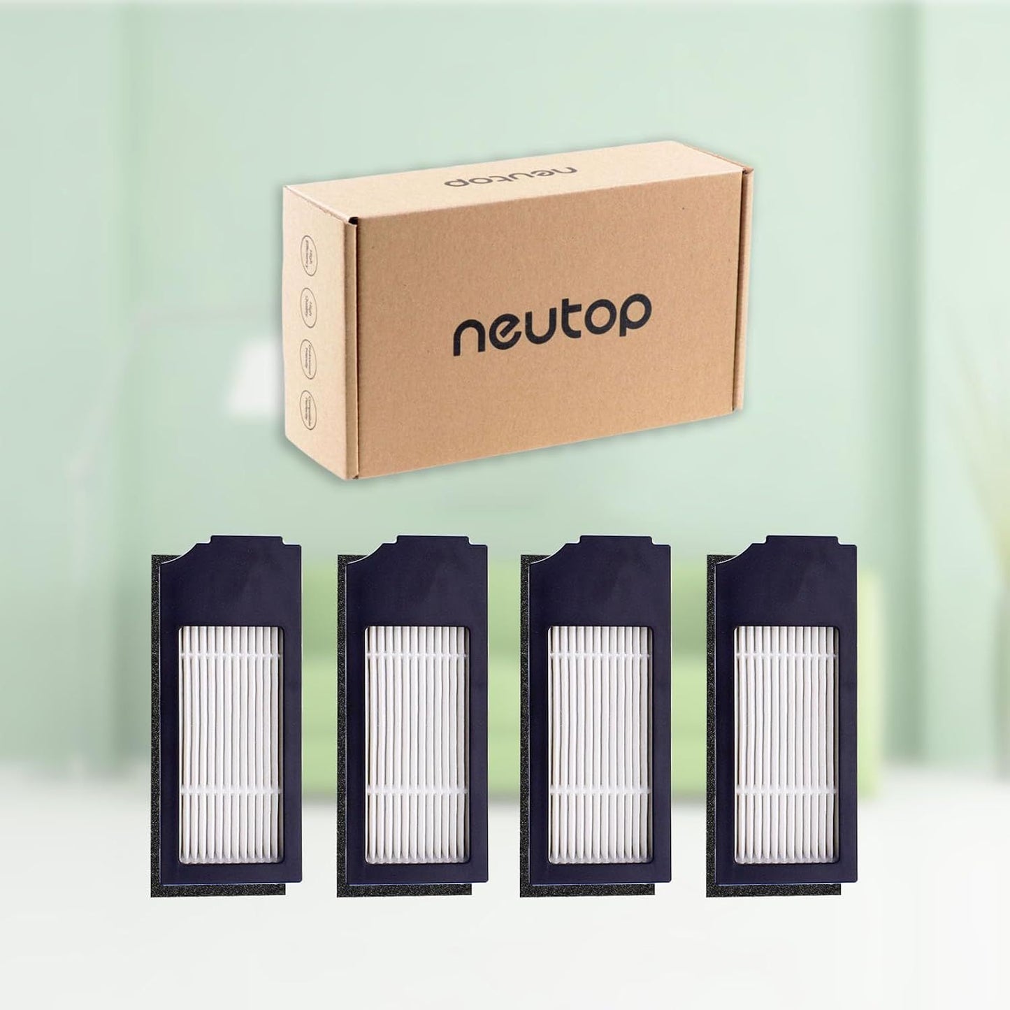 Replacement ilter Sets Compatible with Ecovacs Deebot X1 Plus/Turbo/Omni, T10 Omni/Plus, N20 Plus/Pro Plus, V1259-DP01-E-304