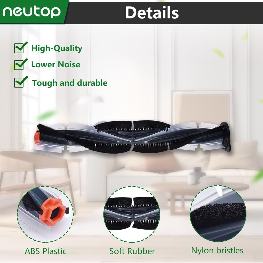 Replacement Brush Compatible with Neato Botvac Connected Series D10 D9 D8 D3 D4 D5 D6 D7 and Botvac D Series V1259-DP01-E-305