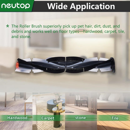 Replacement Brush Compatible with Neato Botvac Connected Series D10 D9 D8 D3 D4 D5 D6 D7 and Botvac D Series V1259-DP01-E-305