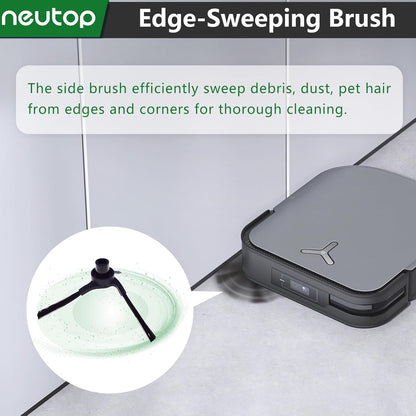 Replacement Side Brushes Compatible with Ecovacs Deebot X2 Omni / X2 Combo / X2 Pro, Robot Vacuum Cleaners V1259-DP01-E-309