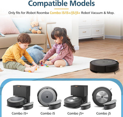 4 Pack Replacement Mop Pad Compatible with iRobot Roomba Combo i5+/ i5/ j5+/ j5 Robot Vacuum and Mop, V1259-DP01-E-341