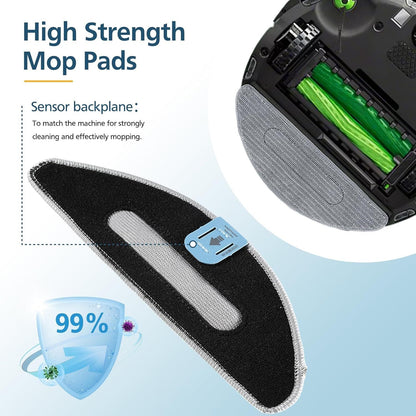4 Pack Replacement Mop Pad Compatible with iRobot Roomba Combo i5+/ i5/ j5+/ j5 Robot Vacuum and Mop, V1259-DP01-E-341