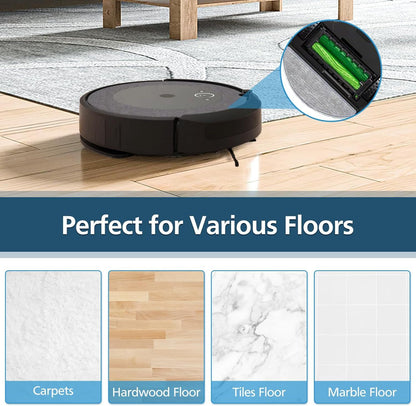 4 Pack Replacement Mop Pad Compatible with iRobot Roomba Combo i5+/ i5/ j5+/ j5 Robot Vacuum and Mop, V1259-DP01-E-341