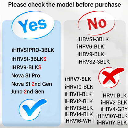 Side Brush or iHome Nova S1 Pro, iHRVS1PRO-3BLK, iHRVS1-3BLKS, iHRV9-BLKS Robotic Vacuum Cleaner Replacement V1259-DP01-E-350